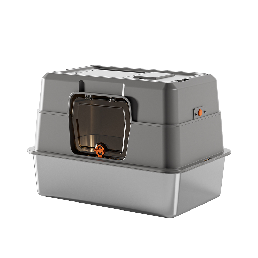 35 Stainless Steel Cat Litter Pan-XC4103 - Image 1